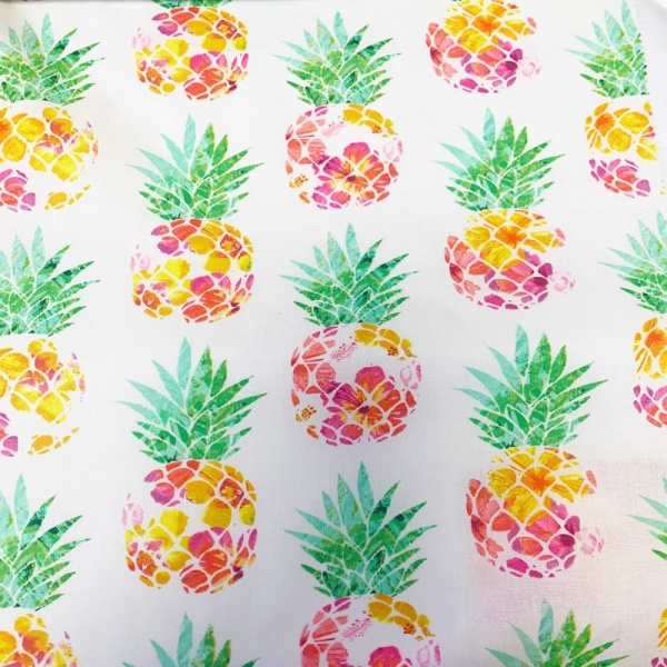 100% Cotton - PINEAPPLES